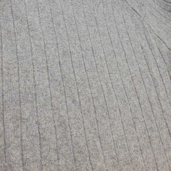 Banana Republic Sweater Mens Large Tall Brown Italian Yarn Wool Ribbed Crew Neck - Picture 3 of 10